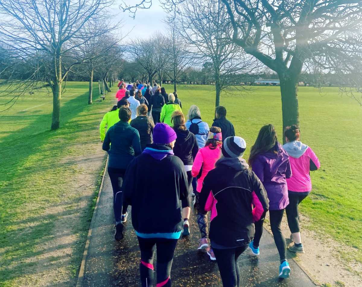 Community run in Eaton Park Community run in Eaton Park